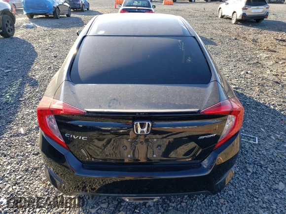 2020 Honda Civic Sedan Sport with VIN 19XFC2F83LE211893, listed as a Copart auction lot 88170695 with 47,260 mi miles and Salvage Title. Bid and sale history available at carsss.com. Image 6.
