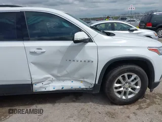 2021 Chevrolet Traverse LT Cloth with VIN 1GNERGKW2MJ181213, listed as a IAAI auction lot 41899383 with 49,642 mi miles and . Bid and sale history available at DreamBid. Image 6.