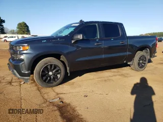 2020 Chevrolet Silverado 1500 Custom with VIN 3GCPWBEK9LG229263, listed as a Copart auction lot 80705084 with 79,688 mi miles and Clean Title. Bid and sale history available at carsss.com. Image 1.