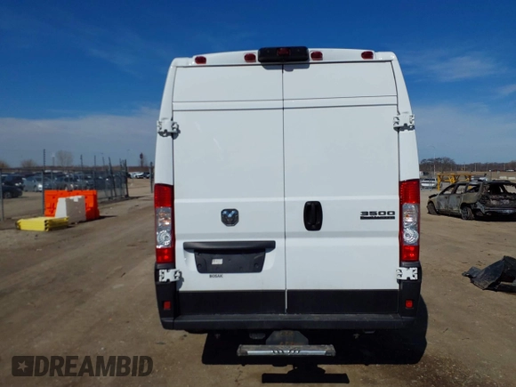 2023 Ram ProMaster Cargo with VIN 3C6MRVJG6PE512967, listed as a IAAI auction lot 41728126 with 102,133 mi miles and . Bid and sale history available at DreamBid. Image 17.