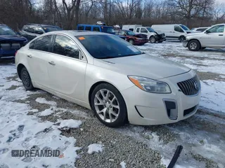 2013 Buick Regal GS with VIN 2G4GV5GV4D9152126, listed as a IAAI auction lot 41631570 with 153,669 mi miles. Bid and sale history available at carsss.com. Image 1.