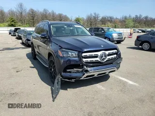 2020 Mercedes-Benz GLS 450 with VIN 4JGFF5KE8LA204635, listed as a Copart auction lot 55257424 with 62,060 mi miles and Salvage Title. Bid and sale history available at DreamBid. Image 12.