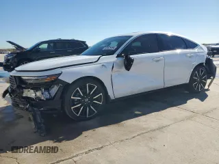 2024 Honda Accord Touring с VIN 1HGCY2F83RA004308, выставлен на аукционе Copart как лот 80625494 с пробегом 7 828 миль миль и Чистый • Clean title. История ставок и продаж доступна на DreamBid. Изображение 1.