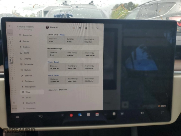 2023 Tesla Model S with VIN 5YJSA1E54PF516907, listed as a Copart auction lot 49372825 with 24,556 mi miles and Salvage Title. Bid and sale history available at carsss.com. Image 9.