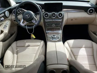2021 Mercedes-Benz C 300 with VIN W1KWF8DB5MR632714, listed as a Copart auction lot 47728725 with 36,146 mi miles and Salvage Title. Bid and sale history available at carsss.com. Image 8.
