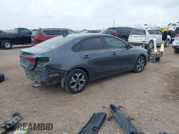 2021 Kia Forte LXS with VIN 3KPF24AD9ME358627, listed as a IAAI auction lot 42106430 with 56,589 mi miles and . Bid and sale history available at DreamBid. Image 4.