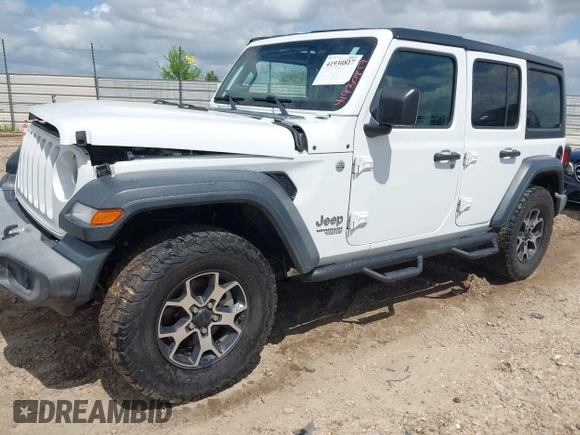 2018 Jeep Wrangler Unlimited Sport S z VIN 1C4HJXDG4JW298647, wystawiony jako IAAI lot #41930817 z przebiegiem 64 761 mil mil oraz . Historia ofert i sprzedaży dostępna na DreamBid. Obrazek 17.