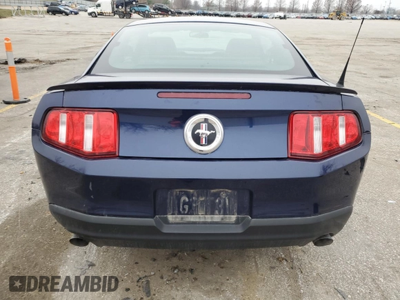 2012 Ford Mustang V6 Premium with VIN 1ZVBP8AM0C5256504, listed as a Copart auction lot 86628894 with 187,417 mi miles and Salvage Title. Bid and sale history available at carsss.com. Image 6.