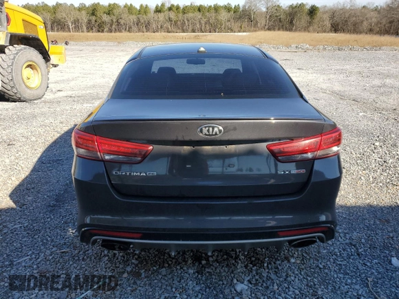 2016 Kia Optima SX Turbo with VIN 5XXGW4L24GG092367, listed as a Copart auction lot 45284145 with 162,796 mi miles and Salvage Title. Bid and sale history available at carsss.com. Image 6.