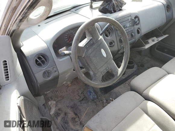 2008 Ford F-150 XL with VIN 1FTRF14V58KC36595, listed as a Copart auction lot 50001495 with 0 mi miles and Salvage Title. Bid and sale history available at carsss.com. Image 8.