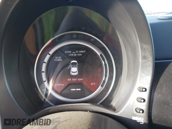 2013 FIAT 500e с VIN 3C3CFFGE7DT744353, выставлен на аукционе IAAI как лот 42257126 с пробегом 61 567 миль миль и . История ставок и продаж доступна на DreamBid. Изображение 7.
