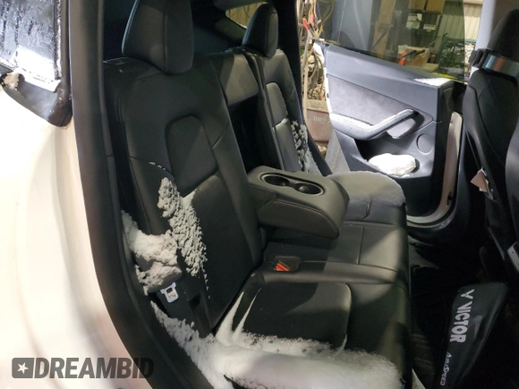 2022 Tesla Model Y Long Range with VIN 7SAYGDEE4NF433617, listed as a Copart auction lot 42585975 with 93,949 mi miles and Salvage Title. Bid and sale history available at carsss.com. Image 10.