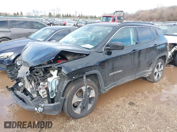 2020 Jeep Compass Latitude with VIN 3C4NJDBB1LT112676, listed as a IAAI auction lot 41651583 with 73,528 mi miles. Bid and sale history available at carsss.com. Image 17.