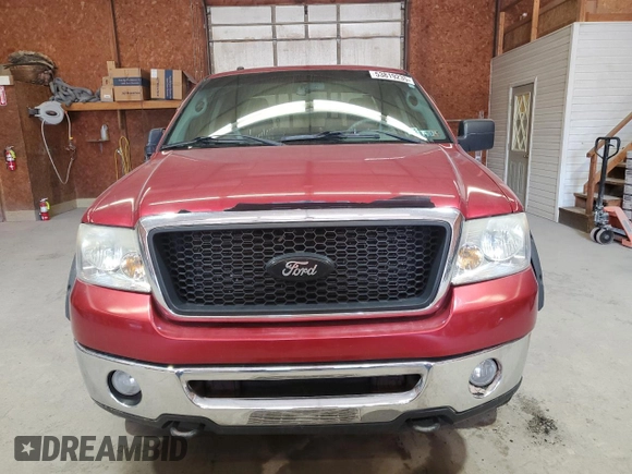 2007 Ford F-150 XLT with VIN 1FTPX14V57FB83733, listed as a Copart auction lot 53819235 with 163,265 mi miles and Clean Title. Bid and sale history available at carsss.com. Image 5.