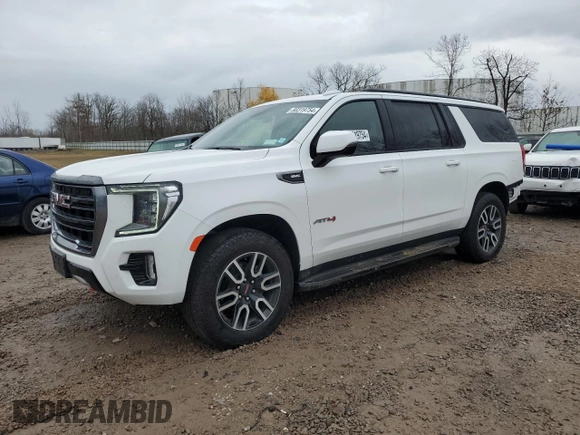 2024 GMC Yukon XL AT4 with VIN 1GKS2HKD7RR142067, listed as a Copart auction lot 80319754 with 9,348 mi miles and Salvage Title. Bid and sale history available at carsss.com. Image 1.