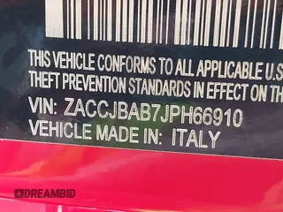 2018 Jeep Renegade Upland с VIN ZACCJBAB7JPH66910, выставлен на аукционе IAAI как лот 42170350 с пробегом 58 448 миль миль и . История ставок и продаж доступна на DreamBid. Изображение 9.