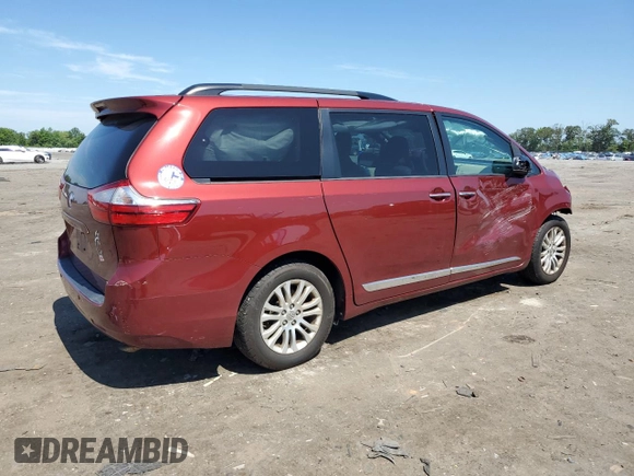 2017 Toyota Sienna XLE Auto Access Seat with VIN 5TDYZ3DC7HS891072, listed as a Copart auction lot 61480035 with 121,226 mi miles and Salvage title. Bid and sale history available at DreamBid. Image 3.