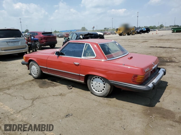 1975 Mercedes-Benz SL with VIN 10704412028008, listed as a Copart auction lot 65795525 with 65,853 mi miles and Clean title. Bid and sale history available at DreamBid. Image 2.