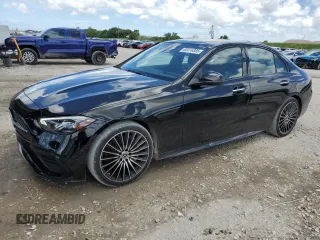 2024 Mercedes-Benz C 300 z VIN W1KAF4GB6RR214362, wystawiony jako Copart lot #60416385 z przebiegiem 10 147 mil mil oraz Szkoda całkowita • Salvage title. Historia ofert i sprzedaży dostępna na DreamBid. Obrazek 1.