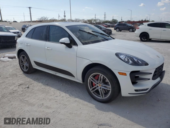2015 Porsche Macan Turbo with VIN WP1AF2A59FLB98639, listed as a Copart auction lot 53392935 with 48,201 mi miles and Salvage title. Bid and sale history available at DreamBid. Image 4.