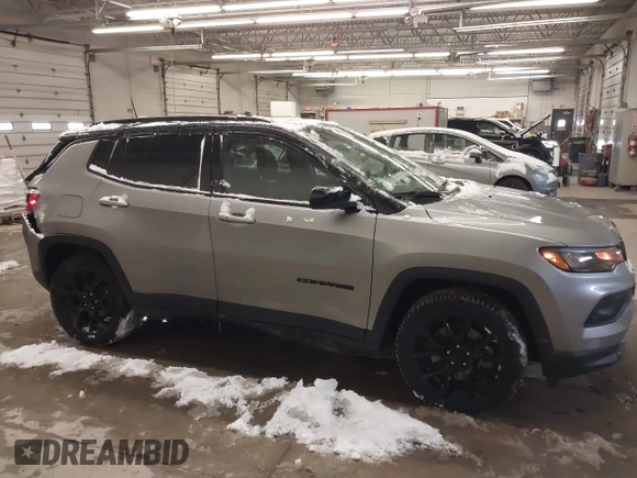 2023 Jeep Compass Latitude with VIN 3C4NJDBN6PT549752, listed as a IAAI auction lot 41225196 with 23,349 mi miles and . Bid and sale history available at DreamBid. Image 13.