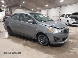 2020 Mitsubishi Mirage G4 ES with VIN ML32F3FJ1LHF05520, listed as a IAAI auction lot 41858264 with 54,285 mi miles. Bid and sale history available at carsss.com. Image 1.