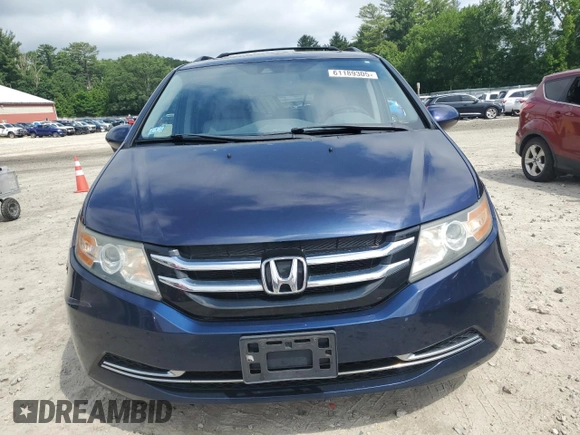2014 Honda Odyssey EX-L with VIN 5FNRL5H61EB114764, listed as a Copart auction lot 61189305 with 167,185 mi miles and Clean title. Bid and sale history available at DreamBid. Image 5.