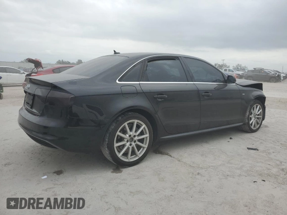 2016 Audi A4 Premium with VIN WAUAFAFL6GA004565, listed as a Copart auction lot 81717384 with 106,374 mi miles and Salvage Title. Bid and sale history available at carsss.com. Image 3.