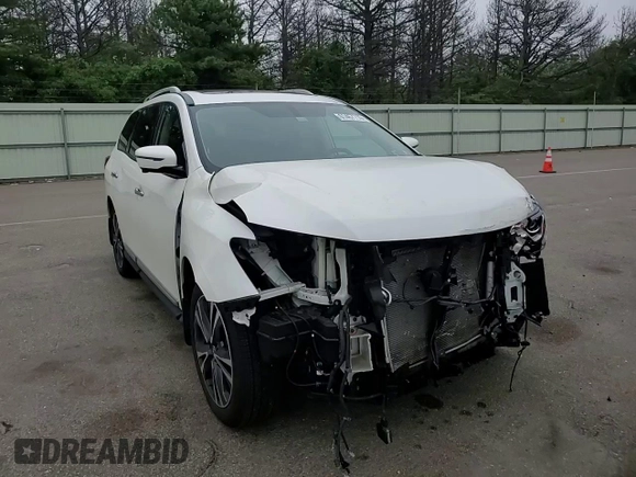 2020 Nissan Pathfinder Platinum with VIN 5N1DR2DMXLC639291, listed as a Copart auction lot 61467715 with 97,949 mi miles and Salvage title. Bid and sale history available at DreamBid. Image 15.
