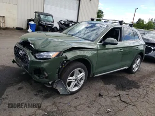 2021 Audi Q5 Premium Plus z VIN WA1E2AFY6M2039957, wystawiony jako Copart lot #57592115 z przebiegiem Nie podano mil oraz Szkoda całkowita • Salvage title. Historia ofert i sprzedaży dostępna na DreamBid. Obrazek 1.