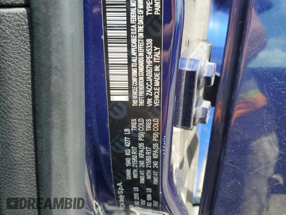 2017 Jeep Renegade Latitude with VIN ZACCJABB7HPE45338, listed as a Copart auction lot 56951665 with 168,286 mi miles and Salvage title. Bid and sale history available at DreamBid. Image 14.
