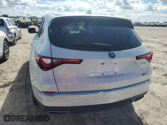 2023 Acura MDX w/Technology Package with VIN 5J8YD9H43PL005822, listed as a Copart auction lot 77380834 with 21,137 mi miles and Non Repairable. Bid and sale history available at carsss.com. Image 6.