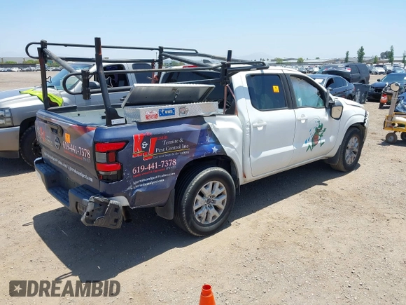 2022 Nissan Frontier SV with VIN 1N6ED1EJ1NN645801, listed as a IAAI auction lot 42539585 with Not provided miles and . Bid and sale history available at DreamBid. Image 4.