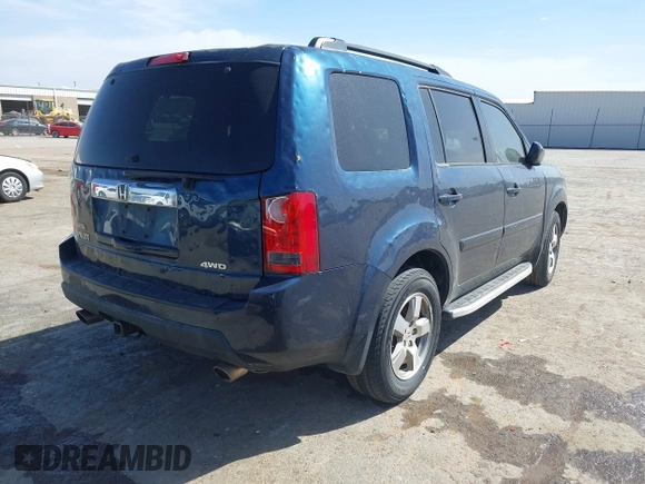 2011 Honda Pilot EX-L with VIN 5FNYF4H6XBB022917, listed as a IAAI auction lot 41864215 with 36,923 mi miles and . Bid and sale history available at carsss.com. Image 4.