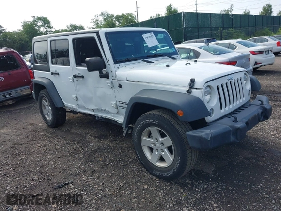 2016 Jeep Wrangler Unlimited Sport z VIN 1C4HJWDG7GL166003, wystawiony jako IAAI lot #42549551 z przebiegiem 96 760 mil mil oraz . Historia ofert i sprzedaży dostępna na DreamBid. Obrazek 1.
