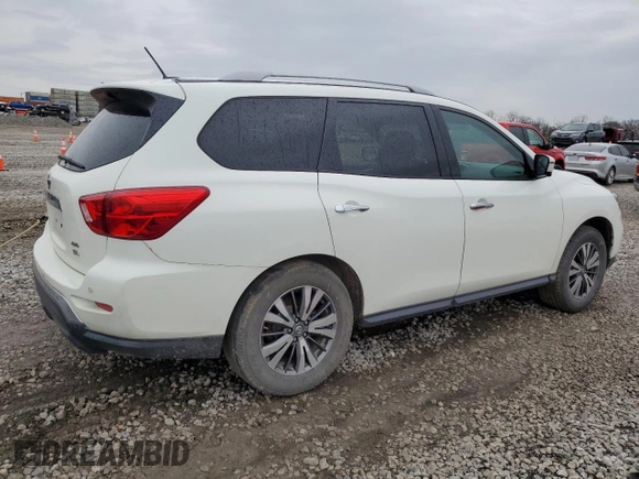 2017 Nissan Pathfinder S z VIN 5N1DR2MM1HC674583, wystawiony jako Copart lot #51873795 z przebiegiem 128 539 mil mil oraz Czysty tytuł • Clean title. Historia ofert i sprzedaży dostępna na DreamBid. Obrazek 3.