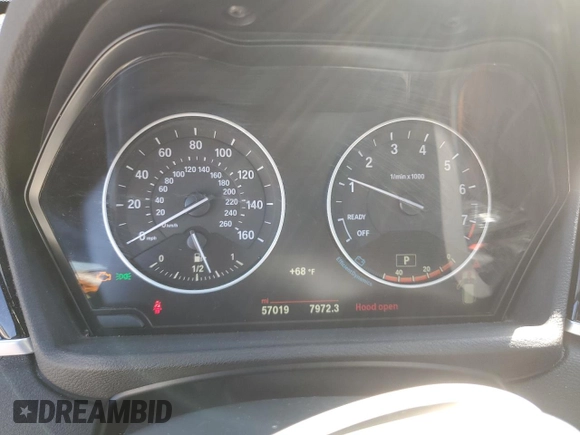 2016 BMW X1 xDrive28i with VIN WBXHT3C39GP882906, listed as a Copart auction lot 52409705 with 57,019 mi miles and Salvage Title. Bid and sale history available at carsss.com. Image 9.