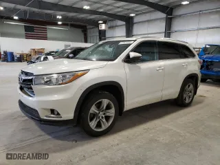 2015 Toyota Highlander Limited with VIN 5TDDKRFH5FS097439, listed as a Copart auction lot 51521445 with 142,421 mi miles and Salvage Title. Bid and sale history available at carsss.com. Image 1.