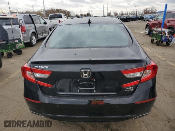 2021 Honda Accord Touring with VIN 1HGCV2F99MA010771, listed as a Copart auction lot 78258924 with 60,260 mi miles and Salvage title. Bid and sale history available at DreamBid. Image 6.