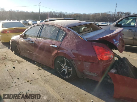 2008 Nissan Maxima 3.5 SE with VIN 1N4BA41E58C810697, listed as a Copart auction lot 45346555 with 0 mi miles and Non Repairable. Bid and sale history available at carsss.com. Image 2.