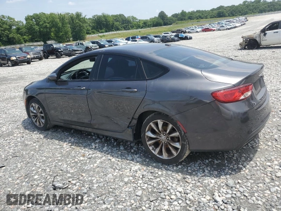 2015 Chrysler 200 S with VIN 1C3CCCBB1FN655126, listed as a Copart auction lot 57290915 with 148,355 mi miles and Salvage title. Bid and sale history available at DreamBid. Image 2.
