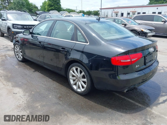 2013 Audi A4 Premium Plus with VIN WAUFFAFL4DN006258, listed as a IAAI auction lot 42465048 with 112,202 mi miles and . Bid and sale history available at DreamBid. Image 3.