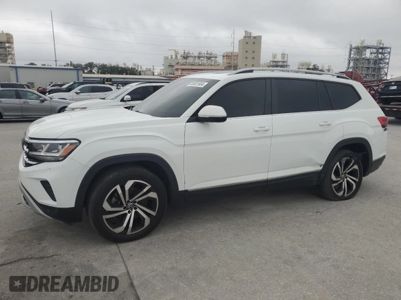 2022 Volkswagen Atlas SEL with VIN 1V2BP2CA2NC517941, listed as a Copart auction lot 80081904 with 51,766 mi miles and Salvage title. Bid and sale history available at DreamBid. Image 1.