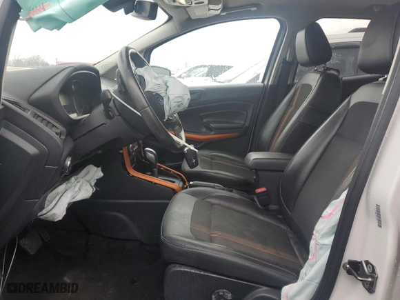 2018 Ford EcoSport SES with VIN MAJ6P1CL2JC210588, listed as a Copart auction lot 88907965 with 77,079 mi miles and Salvage Title. Bid and sale history available at carsss.com. Image 7.