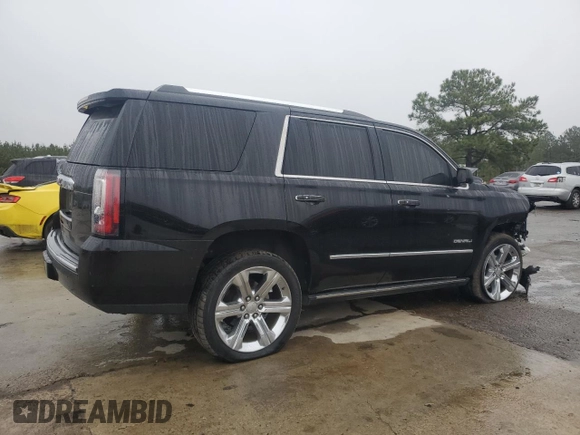 2018 GMC Yukon Denali with VIN 1GKS1CKJ5JR152838, listed as a Copart auction lot 44698935 with 123,807 mi miles and Salvage Title. Bid and sale history available at carsss.com. Image 3.