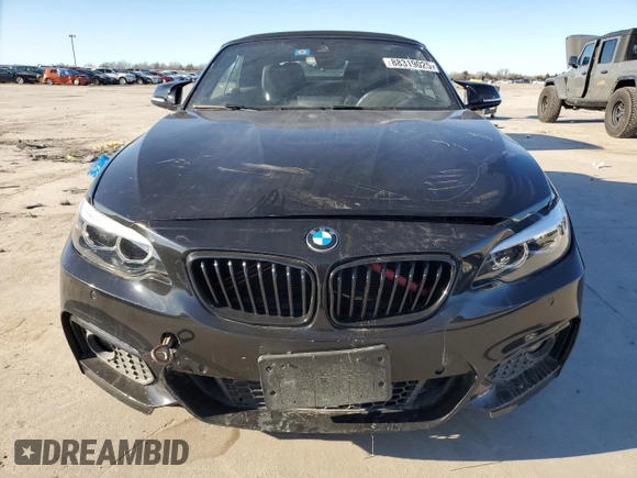 2020 BMW 2 Series 230i with VIN WBA2M7C01L7E59616, listed as a Copart auction lot 88319025 with 36,890 mi miles and Salvage Title. Bid and sale history available at carsss.com. Image 5.