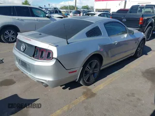 2013 Ford Mustang V6 with VIN 1ZVBP8AM1D5279453, listed as a IAAI auction lot 42128058 with 93,105 mi miles and . Bid and sale history available at DreamBid. Image 4.