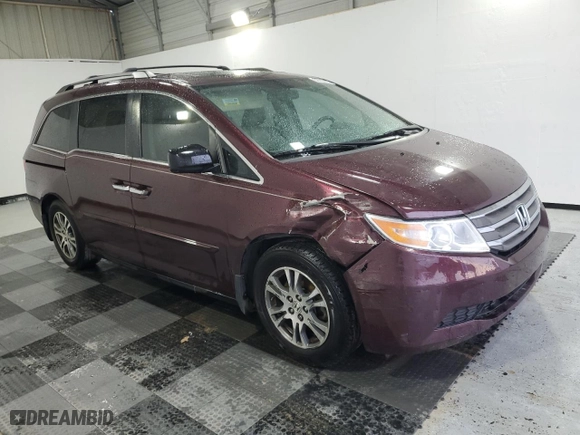 2013 Honda Odyssey EX-L with VIN 5FNRL5H63DB048622, listed as a Copart auction lot 52003825 with 75,113 mi miles and Salvage Title. Bid and sale history available at carsss.com. Image 4.