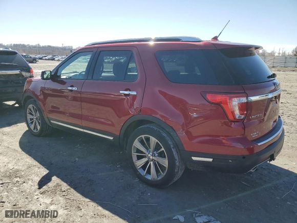 2018 Ford Explorer Limited with VIN 1FM5K7F81JGA21577, listed as a Copart auction lot 47380505 with 164,737 mi miles and Salvage Title. Bid and sale history available at carsss.com. Image 2.