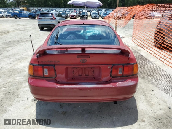 1997 Toyota Celica with VIN JT2DB02T3V0070322, listed as a Copart auction lot 58725125 with 142,363 mi miles and Salvage title. Bid and sale history available at DreamBid. Image 6.